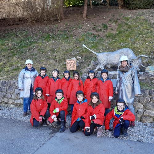 Bergwerk mit Kindern
