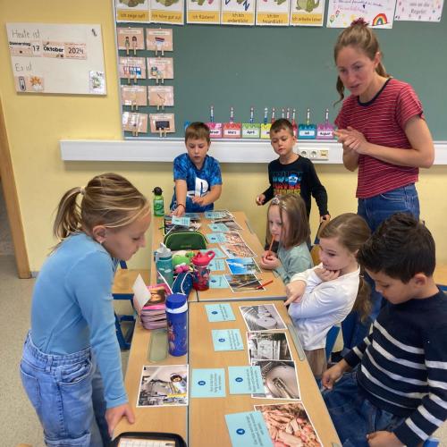 Kinder beim Klimaprojekt