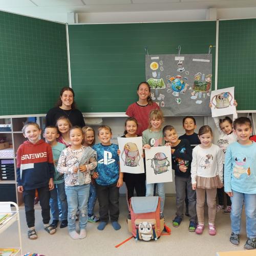 Kinder beim Klimaprojekt