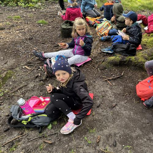 Schulklasse beim Wandertag