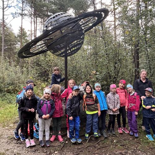 Schulklasse beim Wandertag