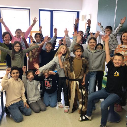 Schulkinder beim Workshop