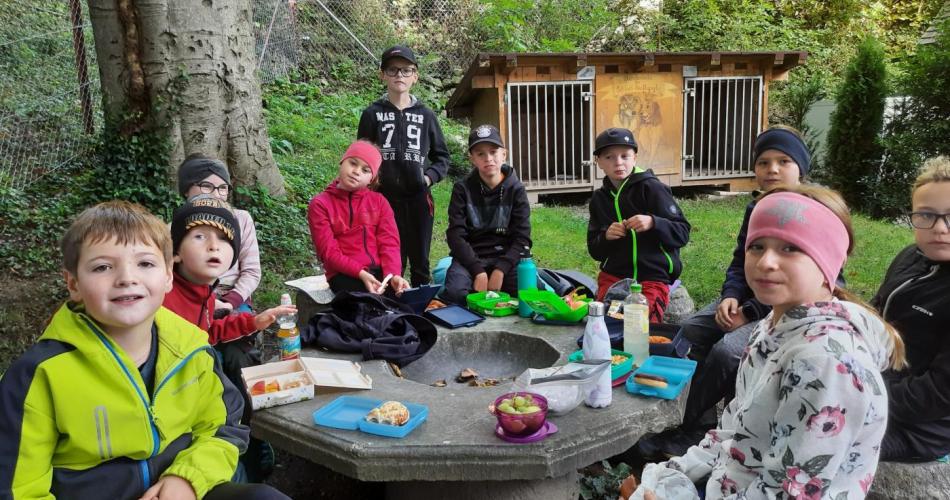Kinder beim Wandern