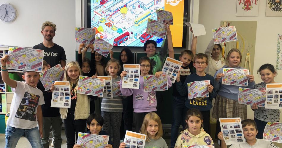 Kinder beim Klimaprojekt