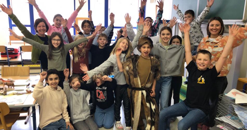 Schulkinder beim Workshop