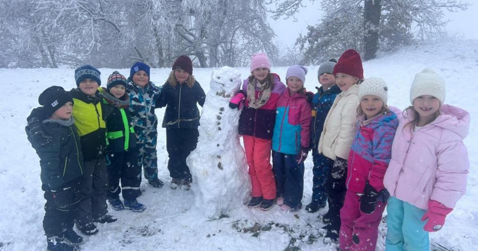 Schneemann der Seepferdchenklasse